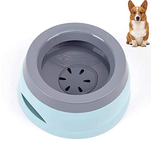 Haustier Auto Napf, Trinknapf für Hunde, Wassernapf Hund Unterwegs, 750ml Auslaufsicher Spritzschutz Praktischer Reisenapf, Plastik Abnehmbar Tragbar Wasserschüssel, Hundenapf Blau Für Balkone