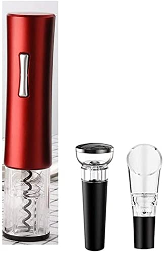 HSWYJJPFB Sacacorchos Abridor de Vino eléctrico Abridor de sacacorchos eléctrico automático para Botellas de Vino para Amantes del Vino Juego de Regalo 4 en 1 0927(Size:Style 2)