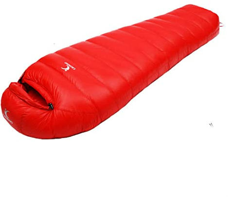 Hensftods Ultraleichter Daunenschlafsack für den Außenbereich, Wandern, Camping, Herbst und Winter, weiße Entendaunen, 2000 G1