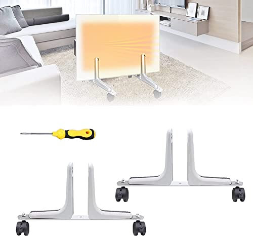 2x Feet For Infrared Heating, Feet For Infrared Heaters, Robust Feet For Freestanding Use Of The Electric Heater, Suitable For Different Brands C