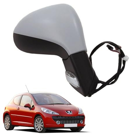 Convitex Außenspiegel spiegel rechts für 207 baujahr 2006- elektrisch TempSensor mit Blinker