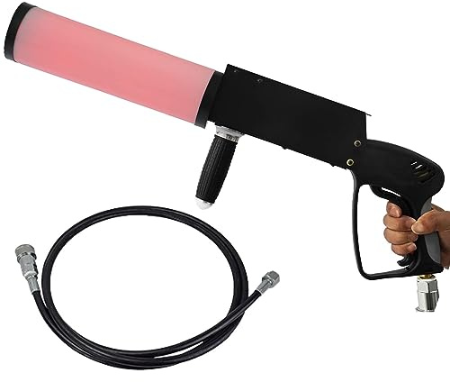 MFYDPP Machine à Jet De Co2 LED, Pistolet à Brouillard Co2 Portatif, Pistolet à Fumée pour Effets DJ De Club Bar, pour Concert, Fête, Bar Et Club