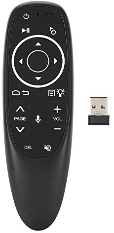 G10S Pro Voice Air Fly Mouse con Retroilluminazione, Air Mouse Wireless 2.4G Telecomando con Apprendimento IR perTV Box, Mini PC, HTPC, PCTV