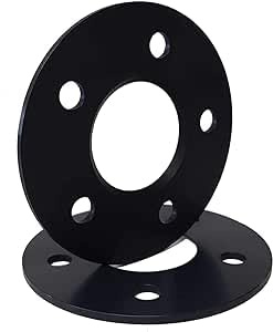 TRACER Spurverbreiterungen Distanzscheiben 10205W 5mm schwarz eloxiert - Lochkreis 100/5+112/5 - Mittenloch 57,1-2 Stück