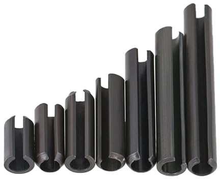 Aqxylzx 450-teiliges Spannstift-Set, elastische zylindrische Splinte, Kohlenstoffstahl, Hohle Positionierung, geschlitzter Federstift, M2, M3, M4, M5, M6, M7, M8, M10