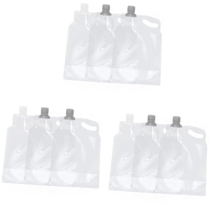 VANZACK Lot De 3 Bidons Deau De 2 L En Polyéthylène Compacts Pour Le Sport 3 Pièces X 3