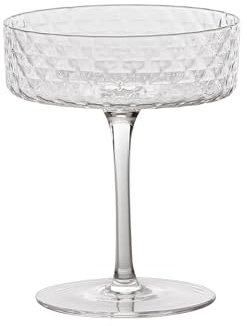 Zafferano Veneziano Mixology glas för cocktails, långa drycker, sprit, venetianskt mönster, kristallglas (gobeläng)