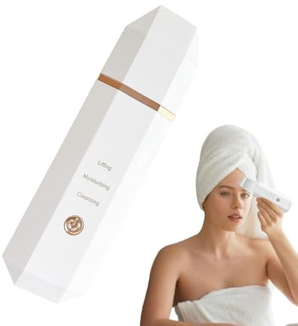 Espátula facial exfoliante para la piel, removedor de puntos blancos, limpiador de poros ultrasónico, impermeable, inalámbrico, recargable, limpieza profunda para eliminar puntos blancos e impurezas