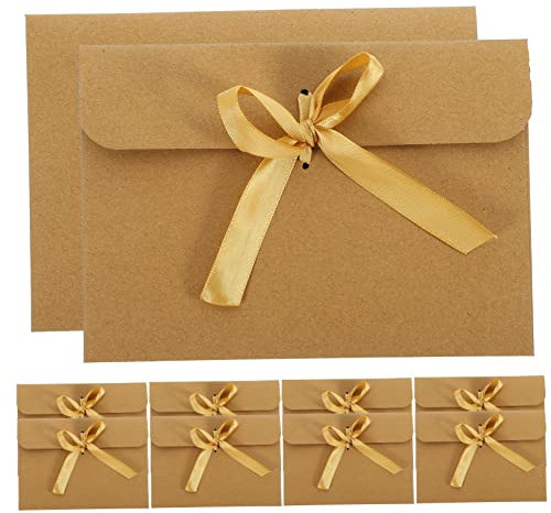 OFFSCH 50 Stk Kraftpapierumschläge Segenskartenumschläge Einfache Umschläge Für Dokumente Und Kleinteile
