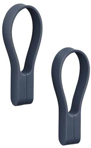Zone Denmark Loop handduksclips, handdukshängare, magnetiska handduksclips, clips för handdukar och kökshanddukar, 9 cm, 2 st, Royal Blue