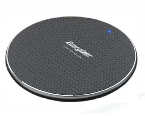 Energizer Caricatore Wireless 15W Ultra Sottile in Alluminio | Compatibile con iPhone, Android e Auricolari | Ricarica Rapida Qi, Design Antiscivolo e Case-Friendly fino a 4mm | WCP107