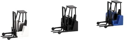 Herpa Accesorio montacargas transportable en Blanco, Azul y Negro a Escala 1:87, Modelo en Miniatura, plástico