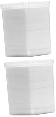 Hemobllo Lingettes de Coton Non Tissé pour Nettoyage de Colle D'extensions de Cils et Dissolvant Vernis à Ongles, Portable, 2 Boîtes de 200 Pièces, Voyage et Usage Professionnel