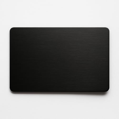 CARDUNIO NFC Metall Visitenkarte Schwarz – personalisierte digitale Visitenkarte – Premium Edelstahlkarte mit individueller Lasergravur – wiederverwendbar & kontaktlos für Business & Networking
