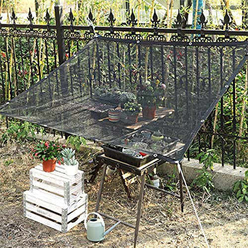 Tela de sombra para invernadero y jardín, 65-75% de malla solar con ojales, tela de malla duradera para protección de plantas suculentas y flores