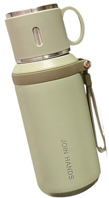 sodeber Unique Double Walled Insulated Nonrust Steel Cup 24oz Capacity Heat Cold Retention Technology Silicone Grip