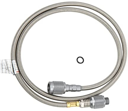 QANYEGN Adaptador de Manguera de Gas, Adaptador de Manguera Trenzada de Acero Inoxidable, regulador de Manguera Adaptador de Gas para Parrilla de Gas, Estufa de Camping, Calentador