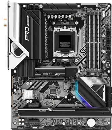 Placas Base Fit For ASRock AMD X670 X670E Pro RS Sokcet AM5 DDR5 256GB Compatible con 7900X 7600 8300GE 9950 8700F 7700 CPU NVMe SSD