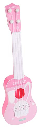 Sorandy Giocattolo Educativo per Chitarra Forma Carina Tocco Confortevole Suono Chiaro Giocattoli Musicali per Chitarra per Bambini, Plastica per Bambini in età Prescolare 13,97x4,13 Pollici (Stile 2)