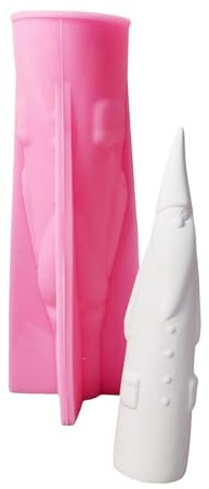 GMBYLBY Weihnachtsmann Silikon Kerzenformen, Weihnachtsmann Statuen Formen für Epoxidharz Seifenherstellung, Gips Dekorationsherstellung