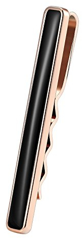 Karisma Hochwertige Herren Edelstahl 316L Krawattennadel Onyx/Krawattenklammer/Tie Clip Farbwahl KTC204