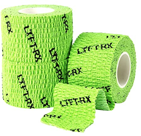 LYFT-RX Hook Grip Tape mit Hochwertigem Klebstoff – Lifting Sporttape Für Gewichtheben Cross Krafttraining, Dehnbares Finger Fit Tape, Lift, Sport, Weightlifting Thumb Tape, Schutz für Daumen Finger