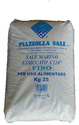 Sal marina hasta 25 kg, uso alimentario, sal