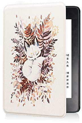 Kindle Paperwhite 4-Lederhülle, kompatibel mit der 10. Generation (2018), JMH PU-Leder-Schutzhülle mit Handschlaufe/Auto Wake/Sleep