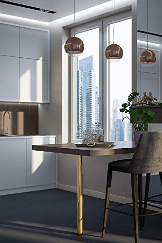 Rothley Stainless Steel Kitchen Worktop Leg Range of Contemporary cols 870mmhigh#Antique Brass