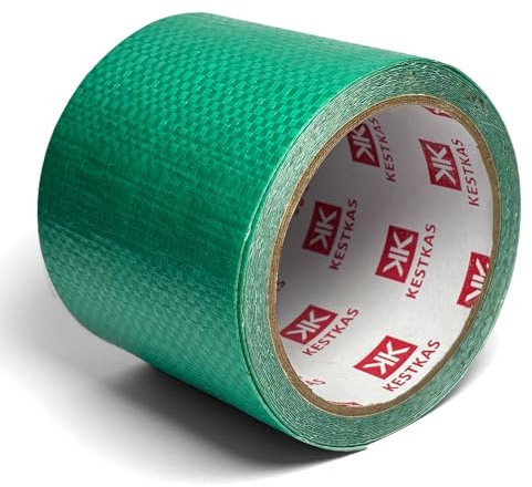 KESTKAS Planen-Reparaturband 8 cm x 5 m Planenreparaturband - Lkw-Planenflicken - wasserdichtes Gewebeklebeband - Dichtungsmasse - strapazierfähig (Grün)