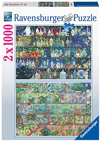 Ravensburger Puzzle - Zoe Sadler: Magische Regale - 2X 1000 Teile Puzzle für Erwachsene und Kinder ab 14 Jahren [Exklusiv bei Amazon]