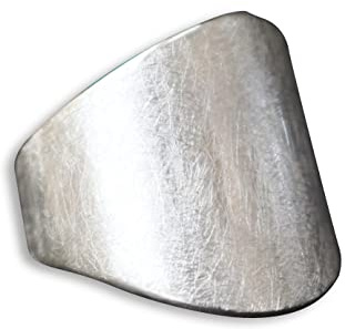 Breiter Silberring mattiert – Schlichter Damenring aus 925 Sterling Silber – Bandring Handmade – Minimalistischer Ring Geschenk, 925 Silber | RG: