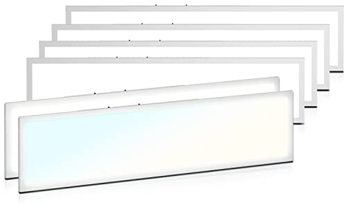 Magshion LED Panel Light 1 x 4, Dimmable Recessed Drop Ceiling Light 36/40/50W and 3000K/4000K/5000K Color Temperatures Selectable Flat Modern Lighting Fixture Ceiling Lamp for Home Office, 6 Pack