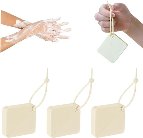Paper Soap Sheets, 2024 New Portable Travel Soap Paper Sheets Hand Washing Outdoor Dissolvable Soap, Mini Disposable Paper Soap Sheets for Travel (Beige)
