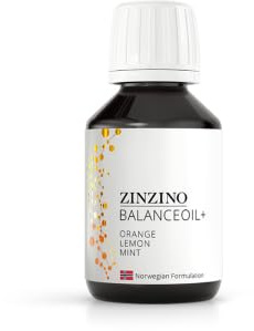 ZinZino BalanceOil+ – Olio di pesce con Omega-3 (EPA & DHA), Vitamina D3, con olio d'oliva – Gusto Arancia-Limone-Menta – 100 ml