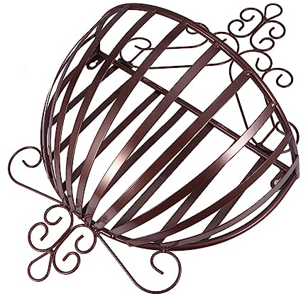 OFFSCH Portavasi Da Parete in Ferro Stile Europeo Supporto Decorativo Bronzo Per Piccoli Vasi Per Cucina Balcone e Interni Facile Da Installare