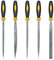 Cleminsta Set da 5 Pezzi Lime e Raspe, Lima Set per Lime Piatte, Lime Semitonde, Lime Rotonde, Lime Triangolari e Lime Quadrate, Lime Ad Ago Set, 140mm Lima per Ferro, Lima Bastarda Legno