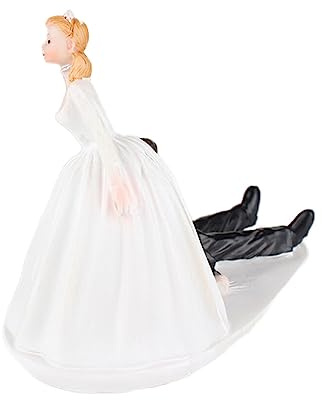 SUIOPPYUW Figurine Candele Ornamenti di Lavorazione di Bellezza Stile Occidentale Artigianato in Resina Regali di Festival Candela Nuziale squisita per la Sposa