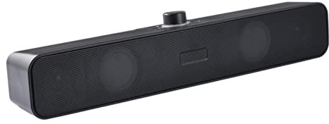 IZHIUTP Barra de sonido inalámbrica para computadora, altavoces pequeños para PC, audio estéreo, subwoofer, monitor de escritorio inalámbrico, altavoz externo para PC, barra de sonido multimedia