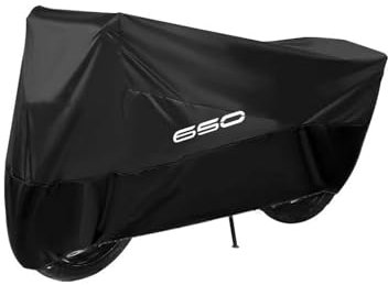 Aimazom Motorradüberzug Schutzabdeckung Für Z650 Z 650 2016-2021 Motorrad-Schutzhülle Den Außenbereich Wasserdicht Staubdicht Sonnenschutz(Schwarz,XL for 190cm)