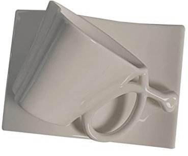 Holibanna Set Da Tazza Tazza Da Caffè in Porcellana Tazzine Da Caffè Piattino Resistenti E Facili Da Pulire Per Casa E Caffetteria