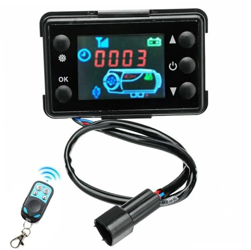 Réfonce diesel, accessoires de chauffage diesel, contrôleur LED de 3, 9x2, 6x0, 6 pouces avec télécommande, contrôleur pour 12V / 24V, Vevor