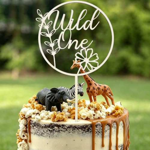 I LOVE MOM Cake Topper Wild One Geburtstag Holz,Tortendeko Geburtstag Kuchen Deko für Mädchen Junge Frauen Mann