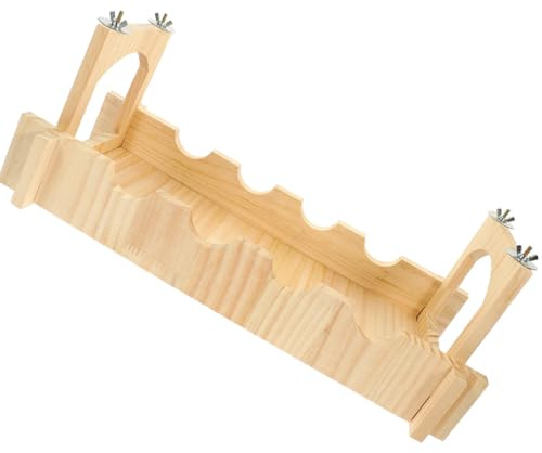 ROMISBABA Ponte Sospeso per Arrampicata e Camminata per Piccoli Animali Domestici in Legno Design Creativo Adatto per Gabbia di Criceto e Altri Piccoli Animali