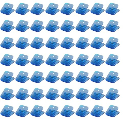 Lot de 100 trombones transparents pour photos, documents, planche à dessin, forme carrée, pince à papier, pince à papier, pince à sac alimentaire, pinces à sceller