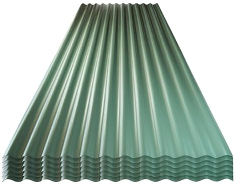 Ezooza Set da 10 Lastre Ondulate in PVC, Verde, 1000x900 mm, Pannelli Tetto Impermeabili per Verande e Carport