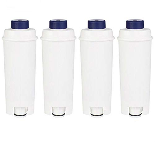 4 x PUROFILTER Compatible Coffee-Machine Water Filter Replacement for DeLonghi DLSC002, SER3017 & 5513292811 - Including Versions of ECAM, Esam, ETAM Series