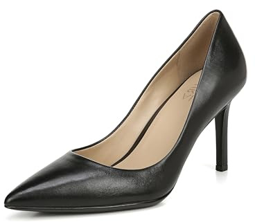 Naturalizer Women's Anna Pump Black Leather 5 M