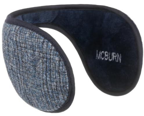 McBURN Veramon Ohrenschützer Ohrenwärmer Ohrenschutz Damen/Herren - Made in Italy Winter Herbst-Winter - One Size dunkelblau