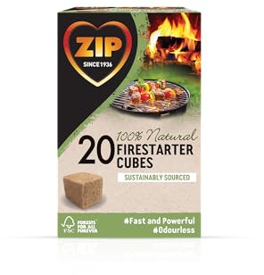 Encendedor de fuego natural rápido y limpio - 20 cubos